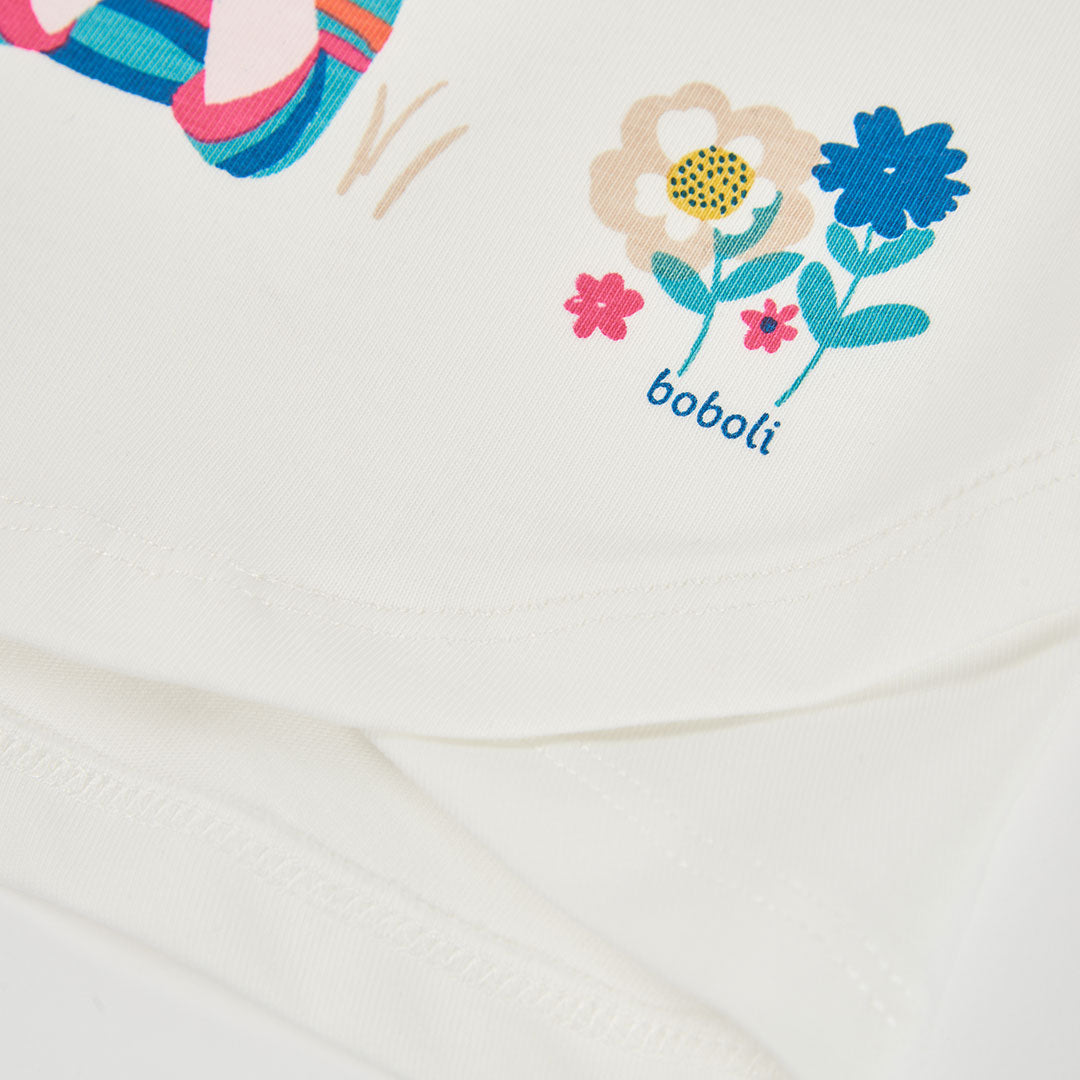 Boboli - T-shirt offwhite " Love is Nature "