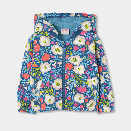 Boboli - Gilet zippé à capuche FLOWERS