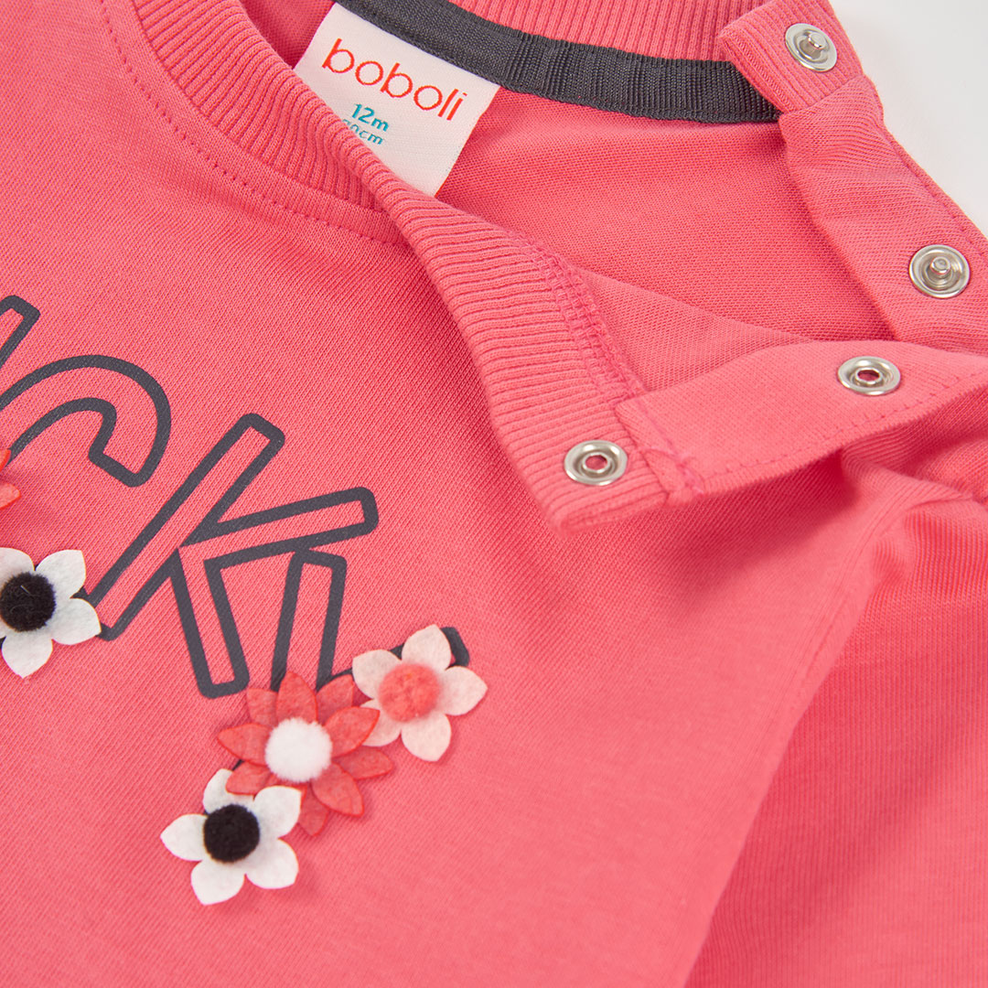 Boboli - T-shirt corail "Lucky"