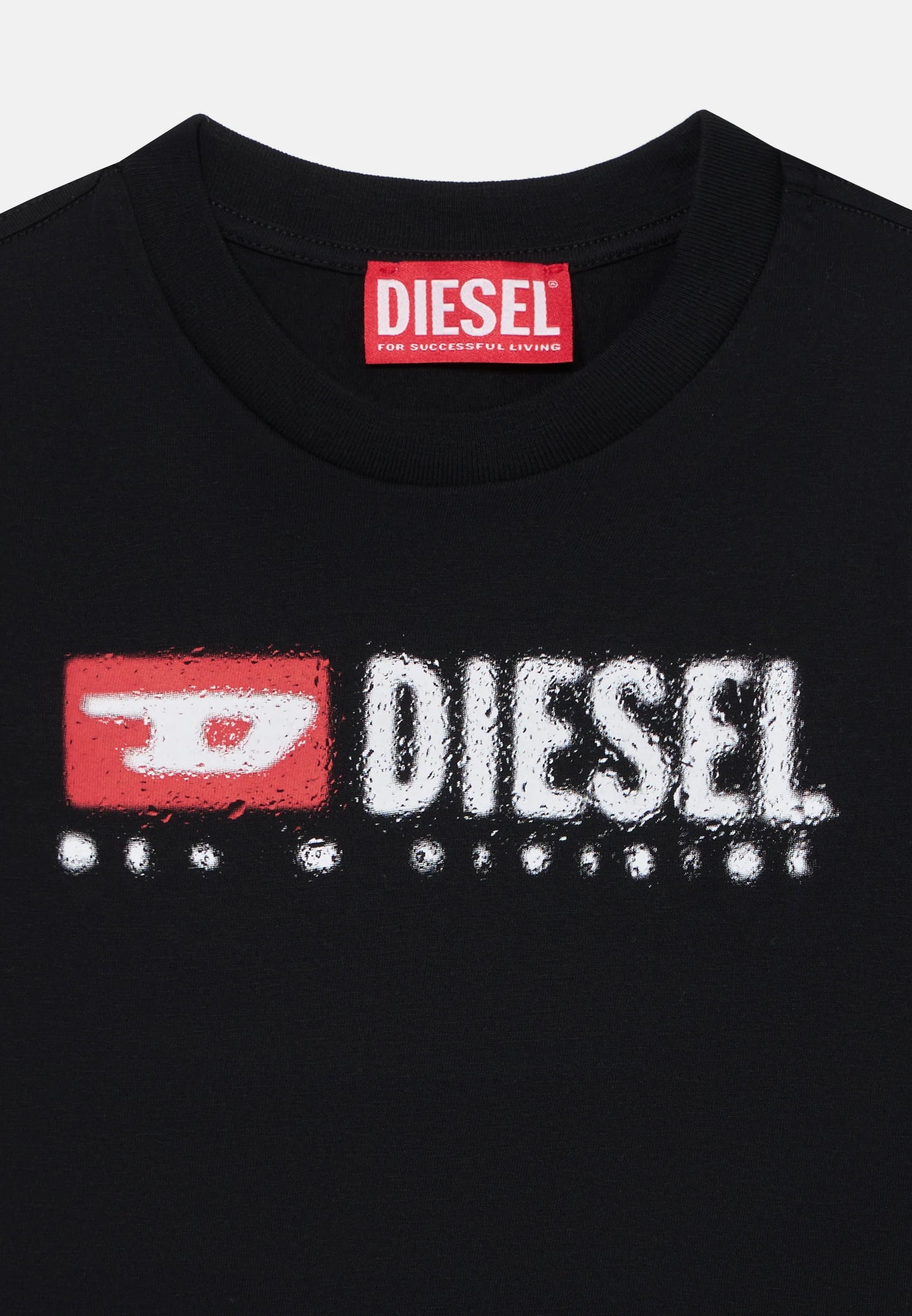 Diesel - T-shirt à longues manches noir TDROPS