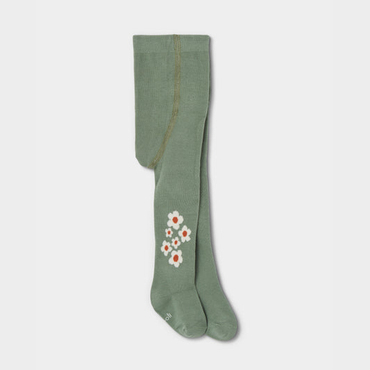 Boboli - Collant vert FLOWERS