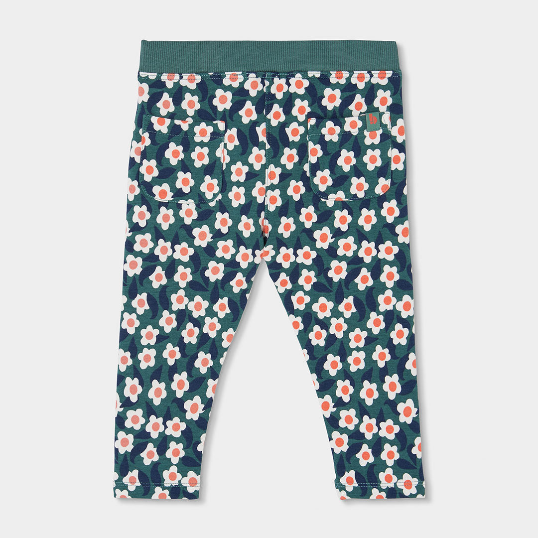 Boboli - Pantalon vert fleuri