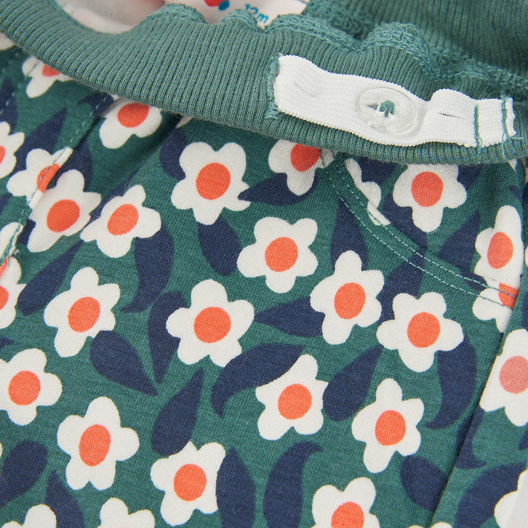 Boboli - Pantalon vert fleuri