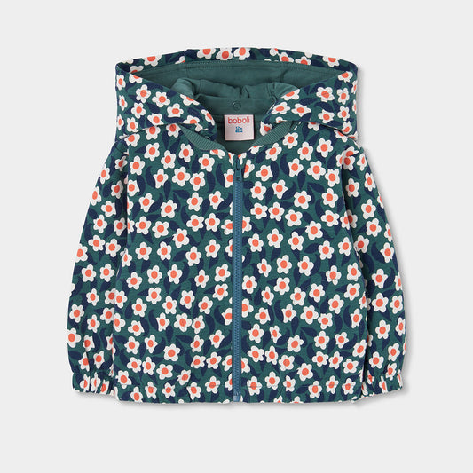 Boboli - Gilet zippé à capuche vert