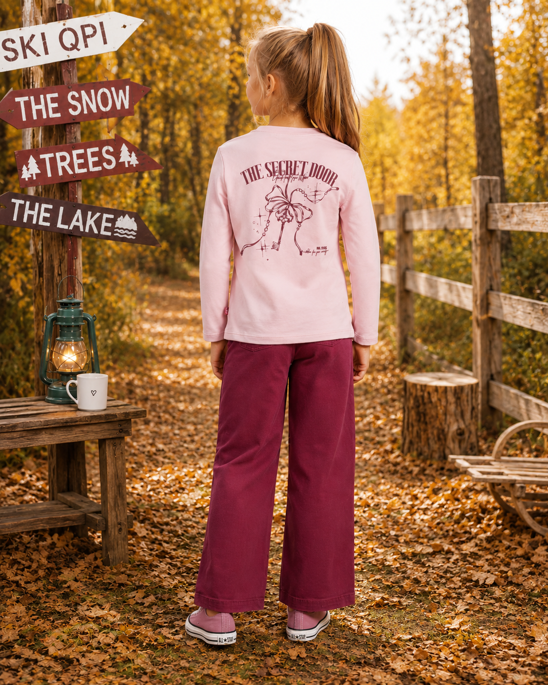 QPI - Pantalon bordeaux Fresia
