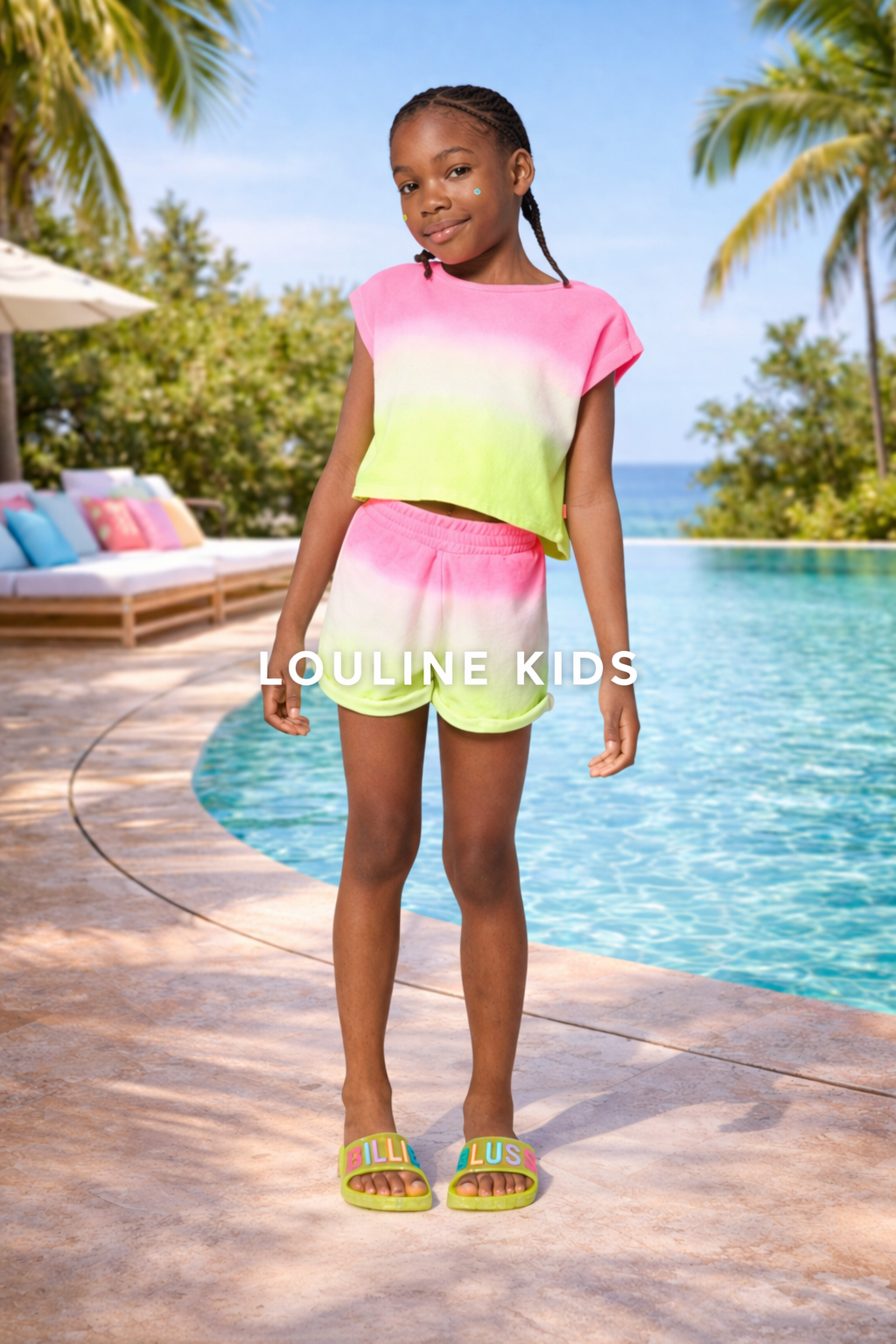 Billieblush – Frottee-Shorts zum Binden