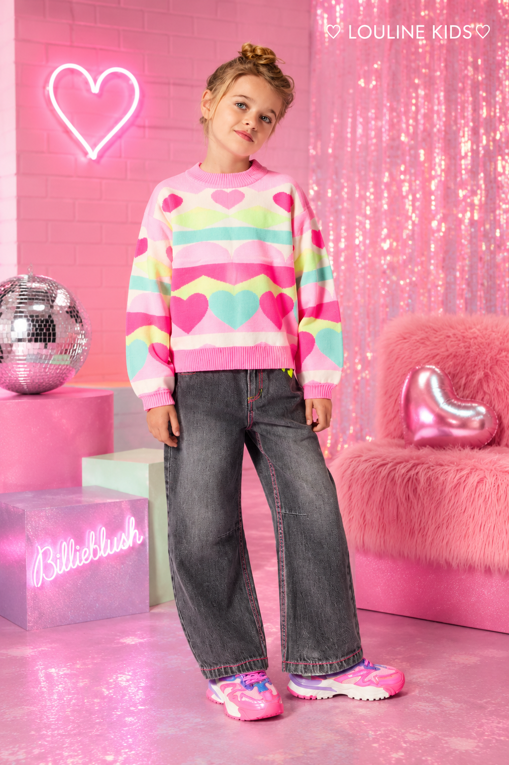 Billieblush - Jeans barrel denim grey