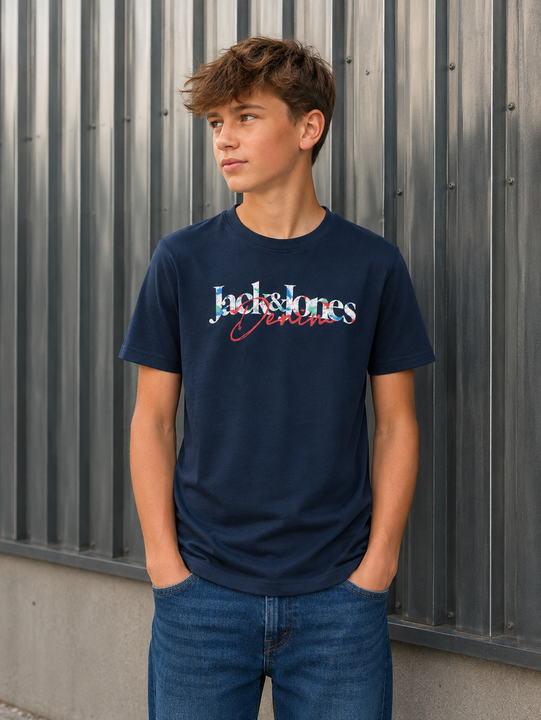 Jack&Jones - T-shirt navy JJTOM