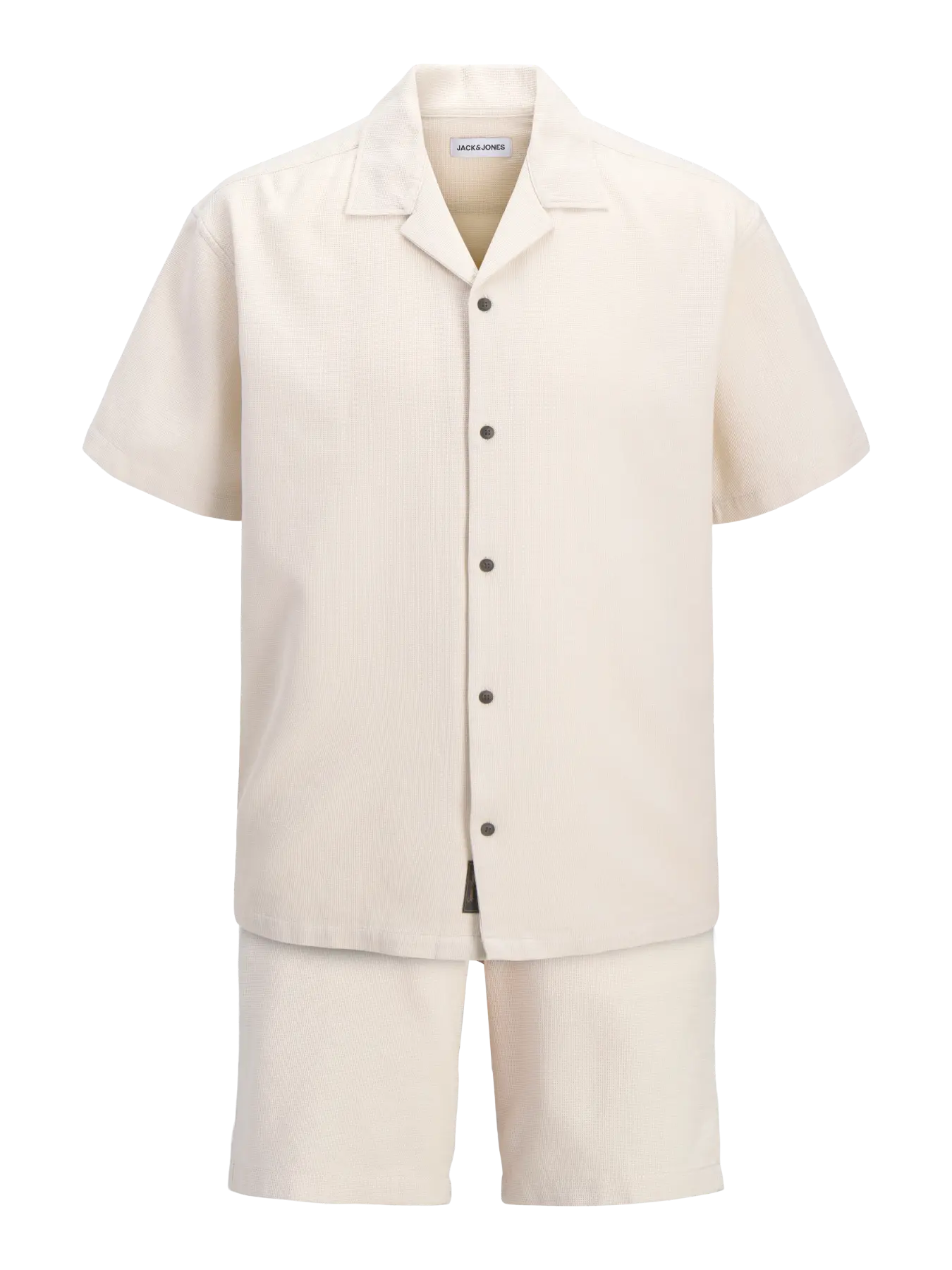 Jack & Jones - JJ GLOBAL moonbeam shirt and shorts set