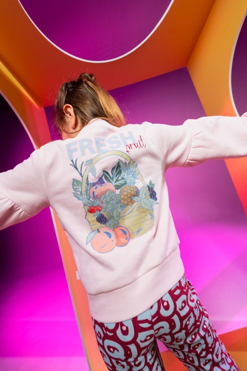 Quapi - Sudadera con estampado trasero Diane