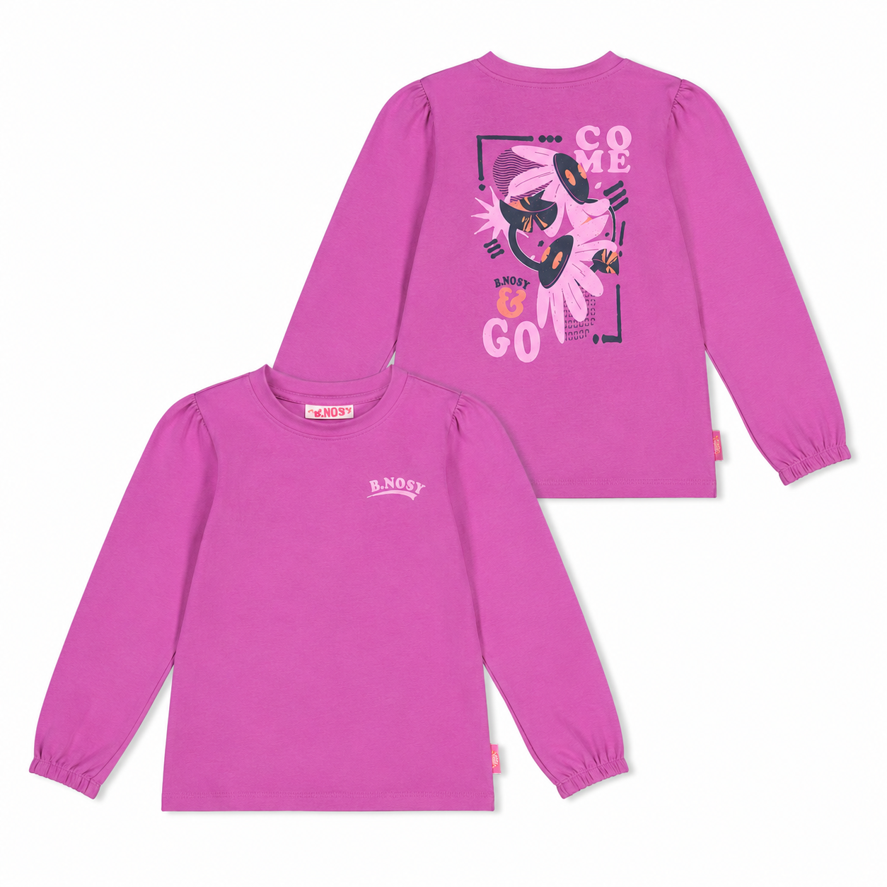 B.Nosy - T-shirt backprint Catt Orchid Tina