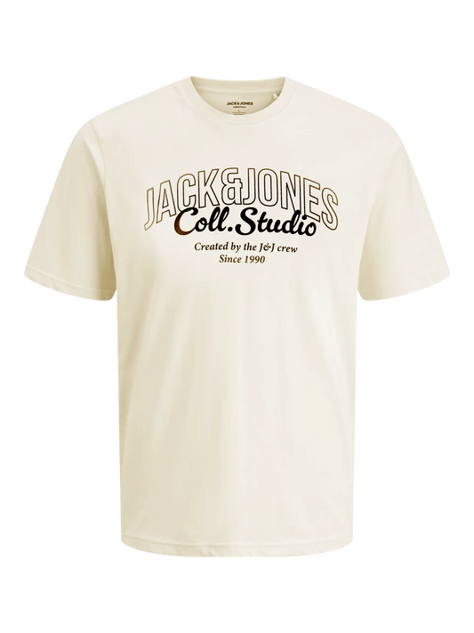 Jack & Jones - ancient t -shirt White JJ Makoto