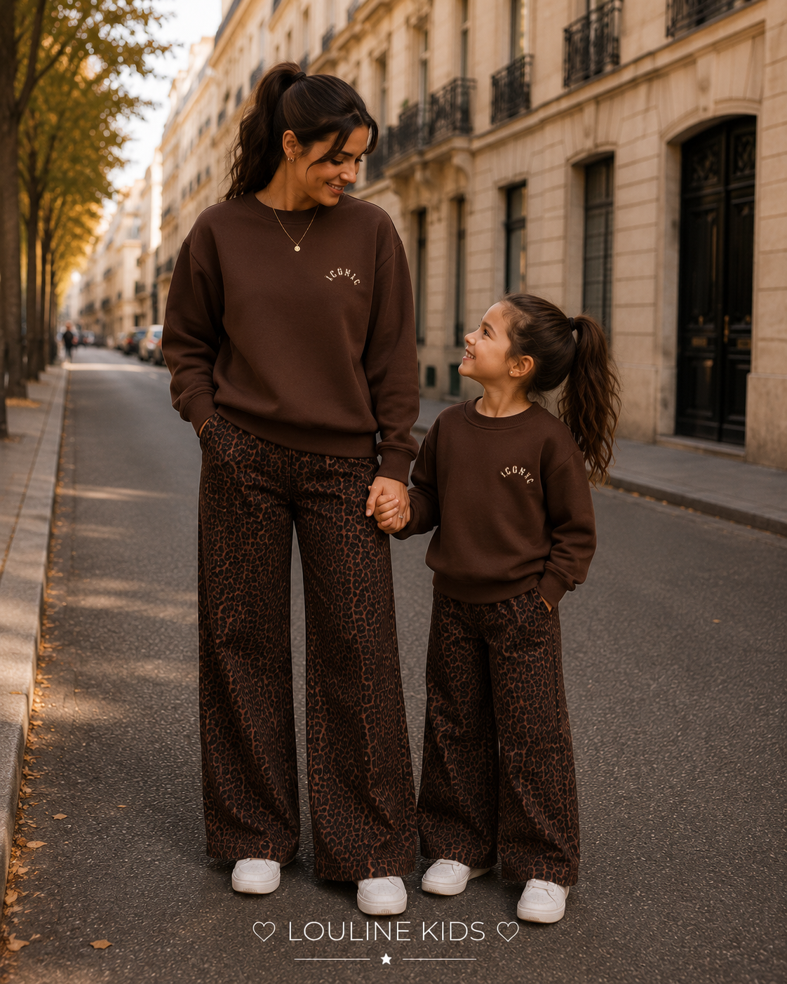 Mère & Enfant - Sweat chocolat backprint ICONIC ‼️ précommande : réception le 26/08