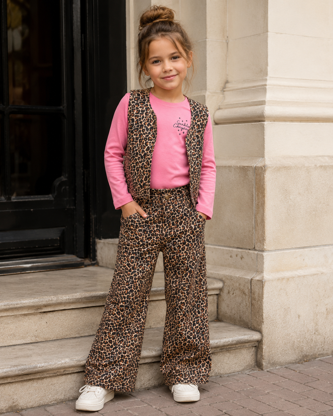 Jubel - T-shirt rose bakprint City Chic