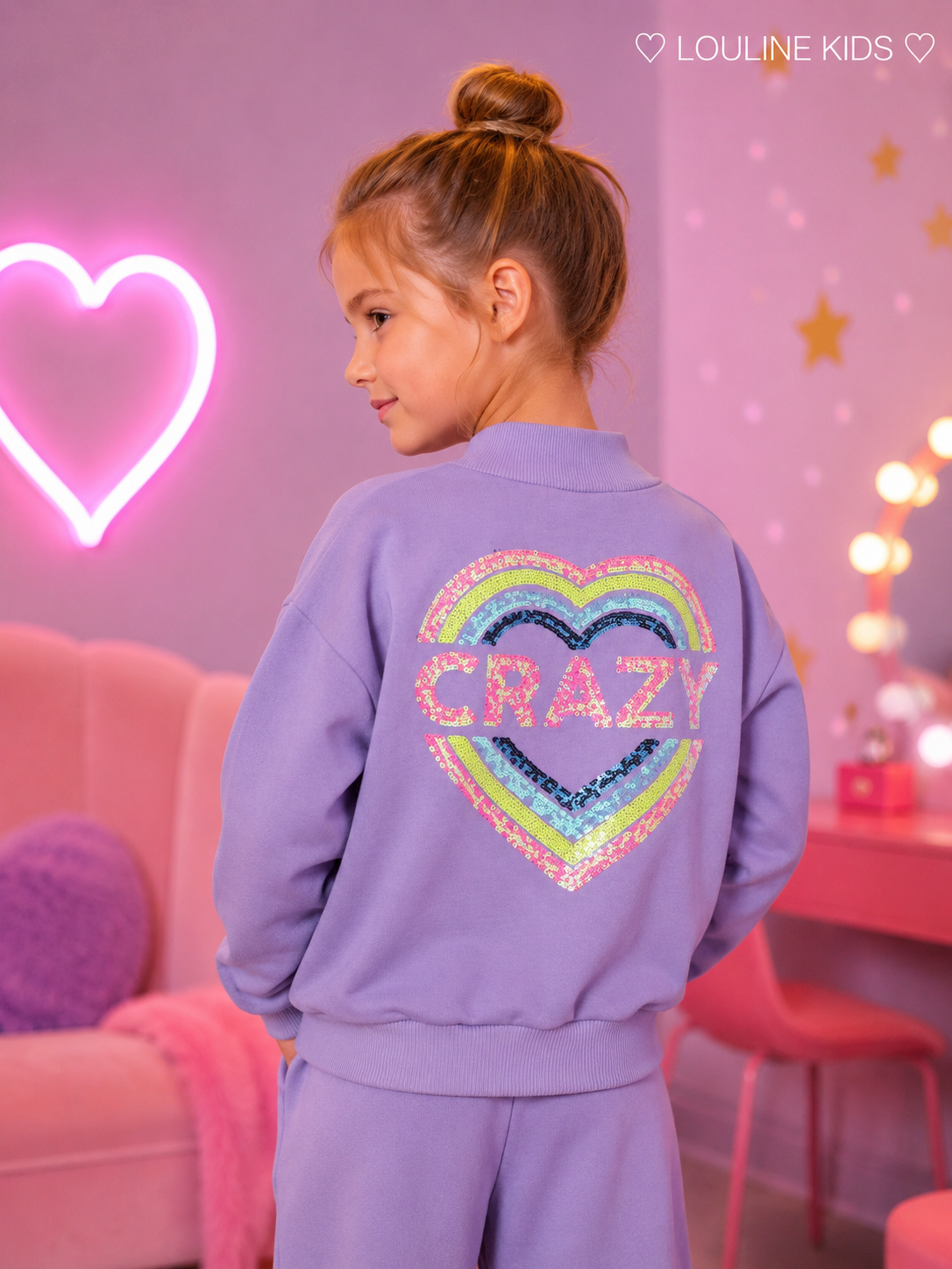 Billieblush - Cardigan zippé backprint lilas