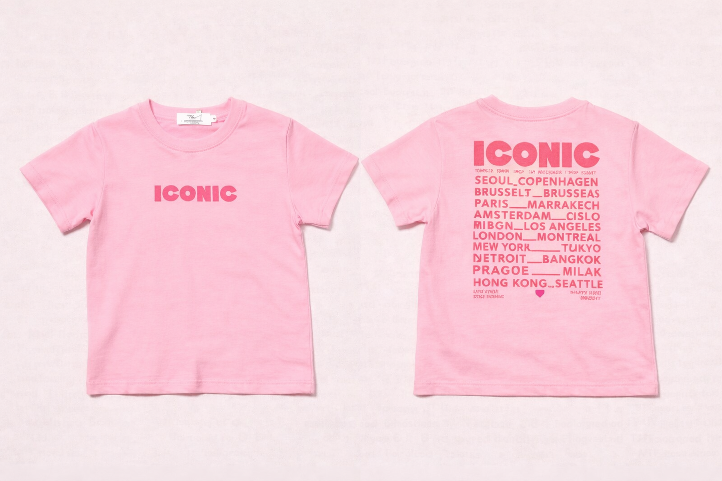 Mère & Fille - T-shirt rose ICONIC