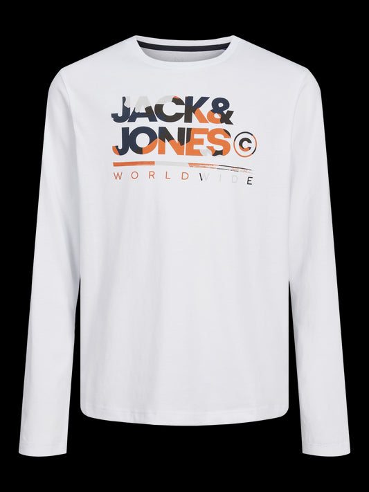 Jack & Jones - Jjluke White Big T -shirt