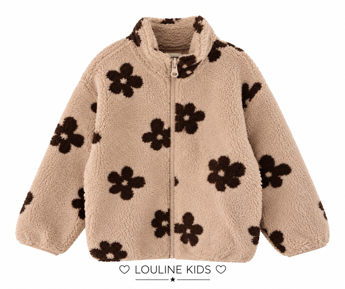 Mère & Fille - Veste beige en moumoute ‼️ précommande : réception le 11/09