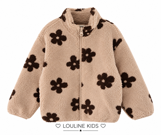 Mère & Fille - Veste beige en moumoute ‼️ précommande : réception le 11/09