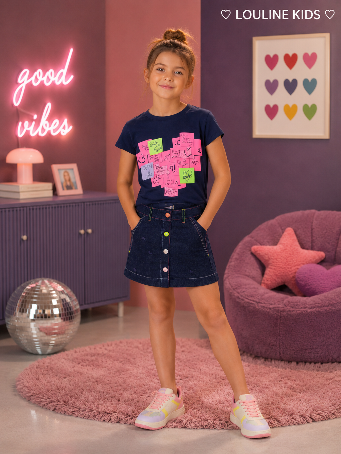 Billieblush - Jupe en denim brut
