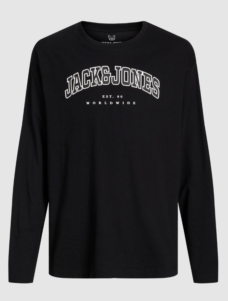 Jack & Jones - T -Shirt JJ Caleb schwarz locker