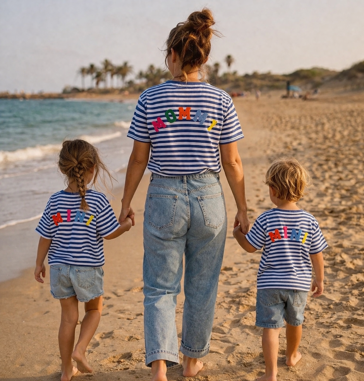 Mère & Fille : T-shirt rayé navy blanc MINI ou MOMMY