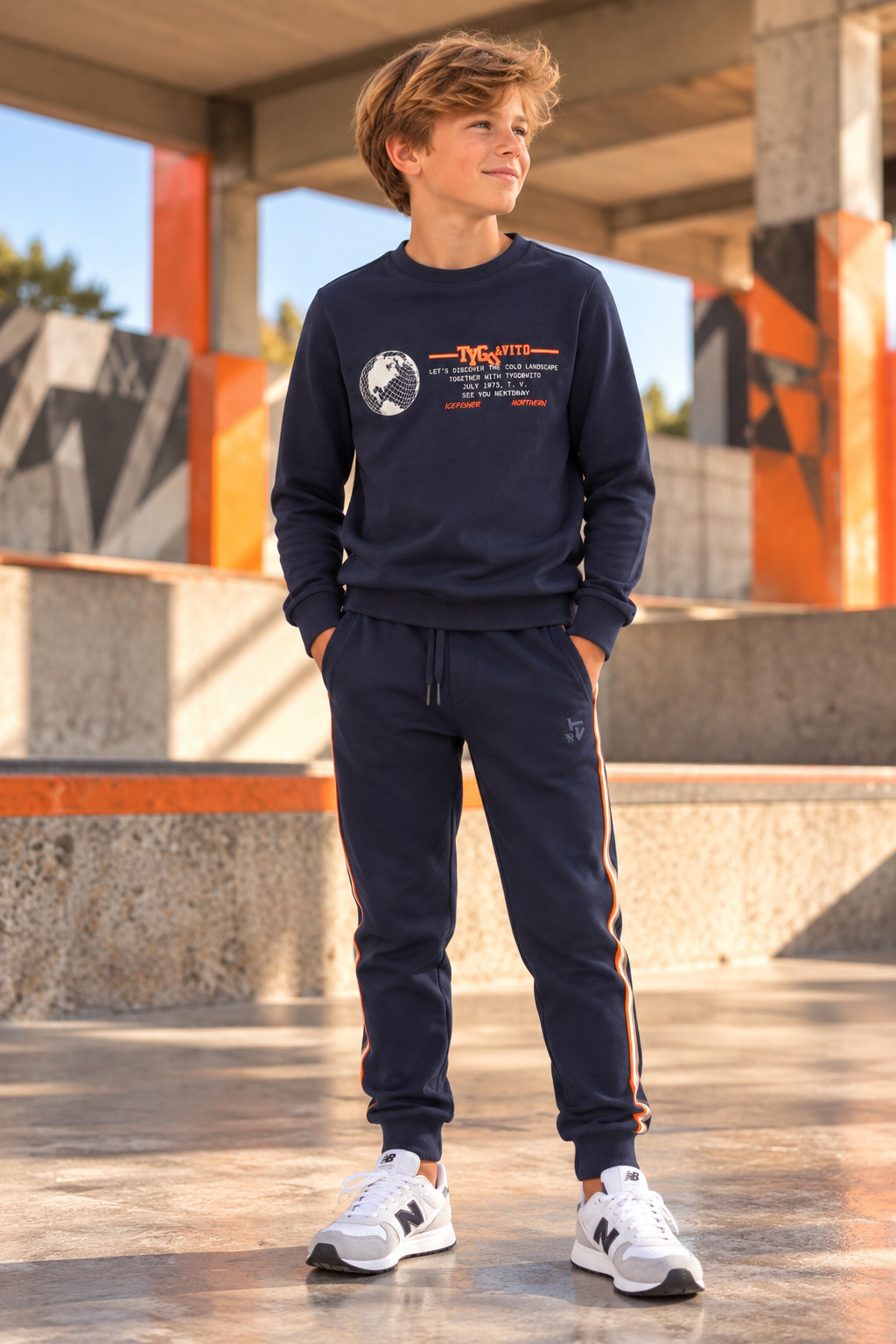 Tygo & Vito - Marineblauw MASON T-shirt met lange mouwen