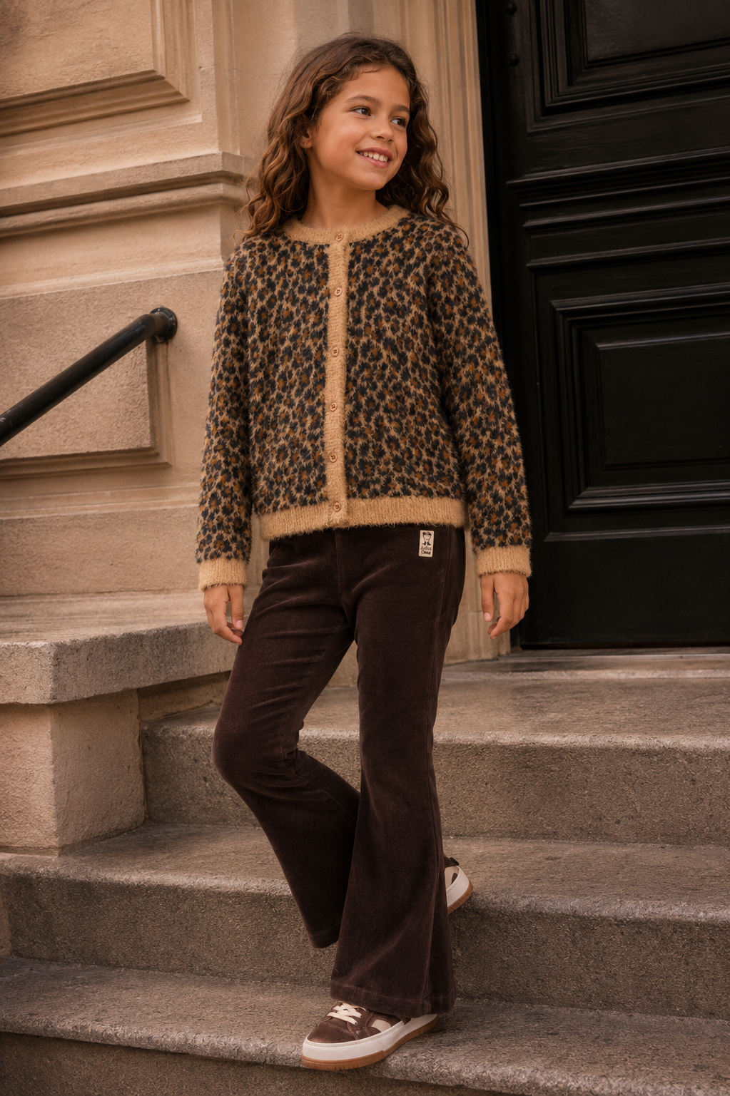 Jubel - Pantalon en velours flare brun City Chic