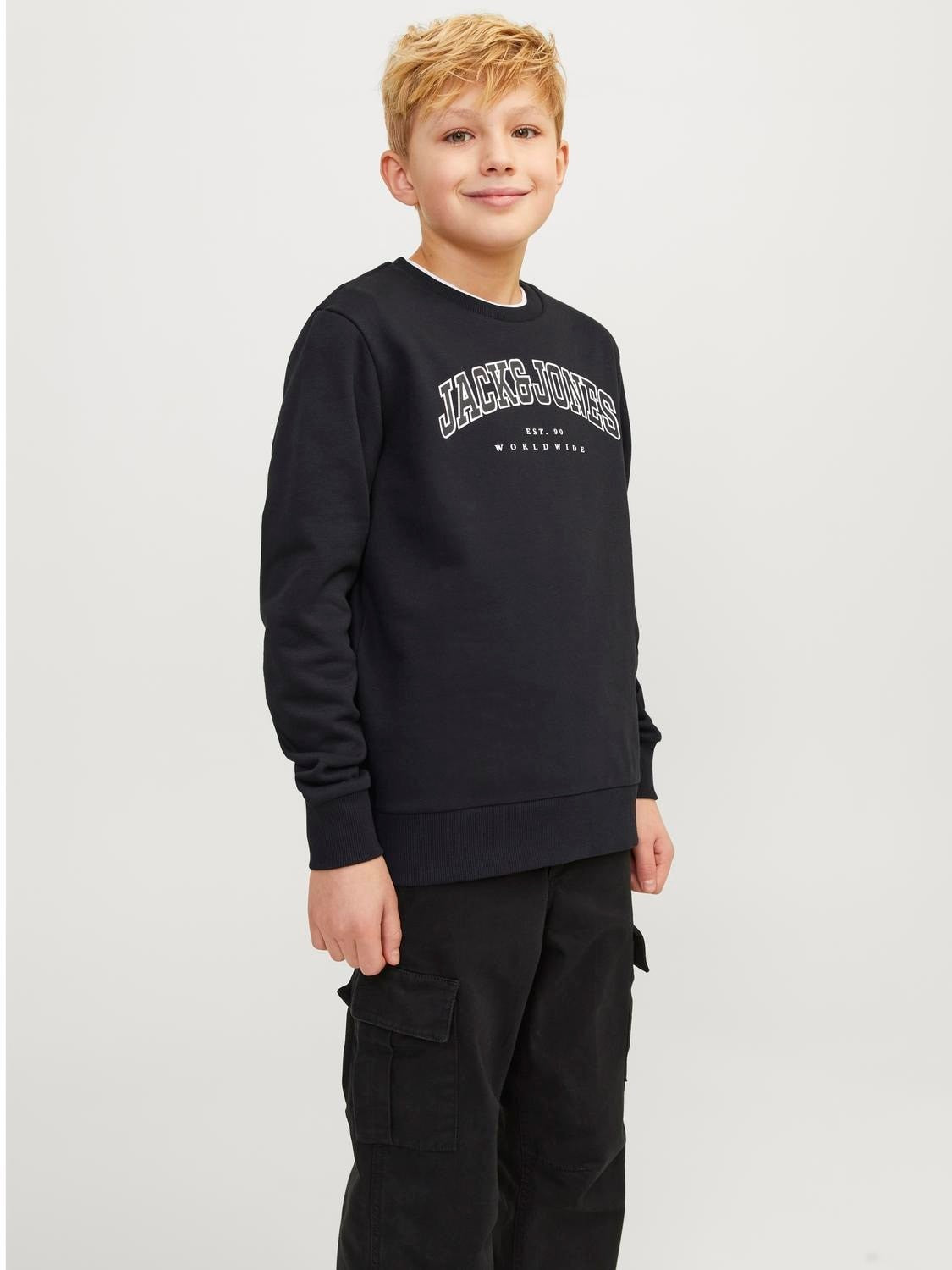 Jack & Jones - Black Sweat JJ Caleb