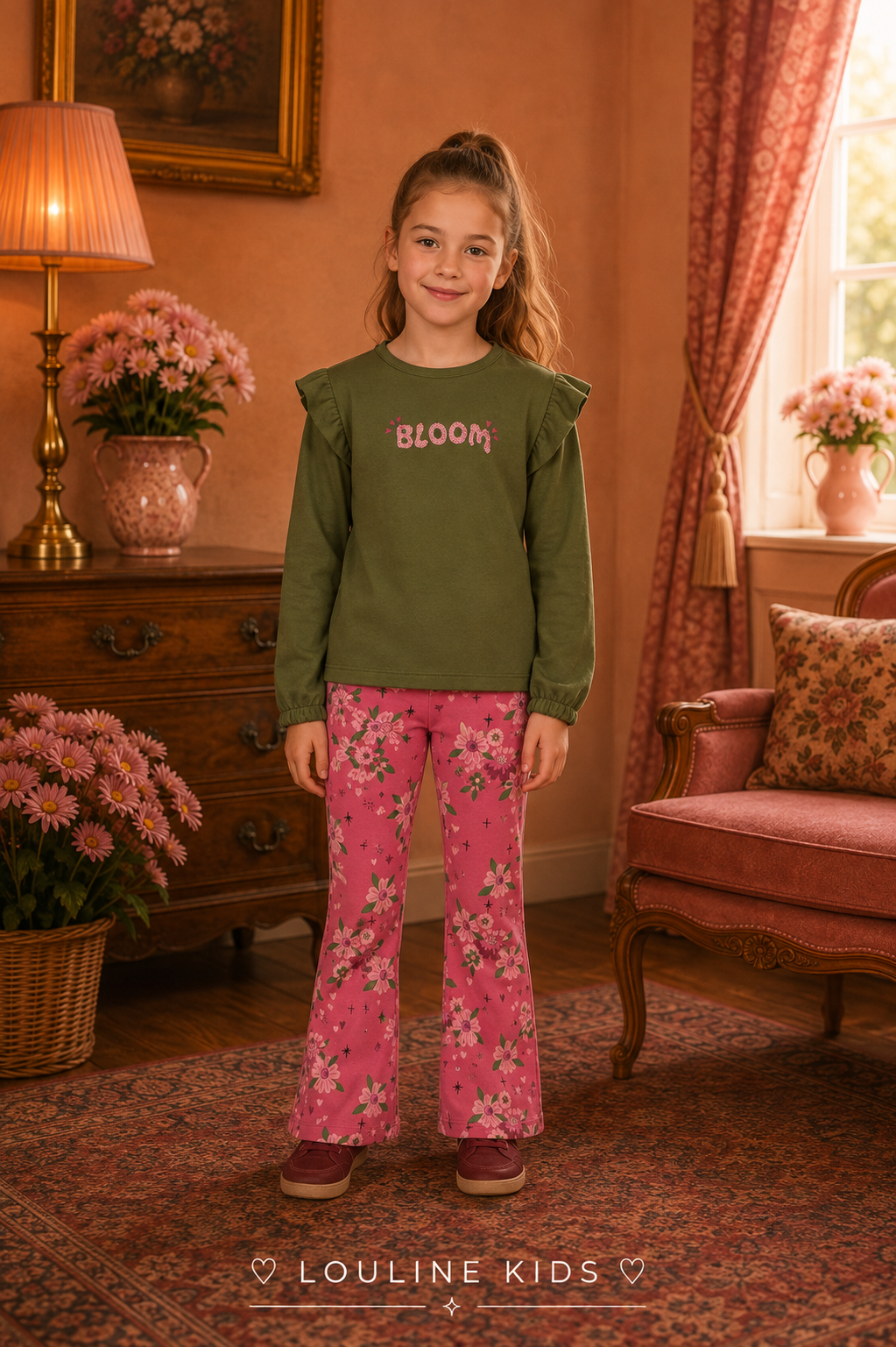 Jubel - Pantalon fleuri Moon Flowers