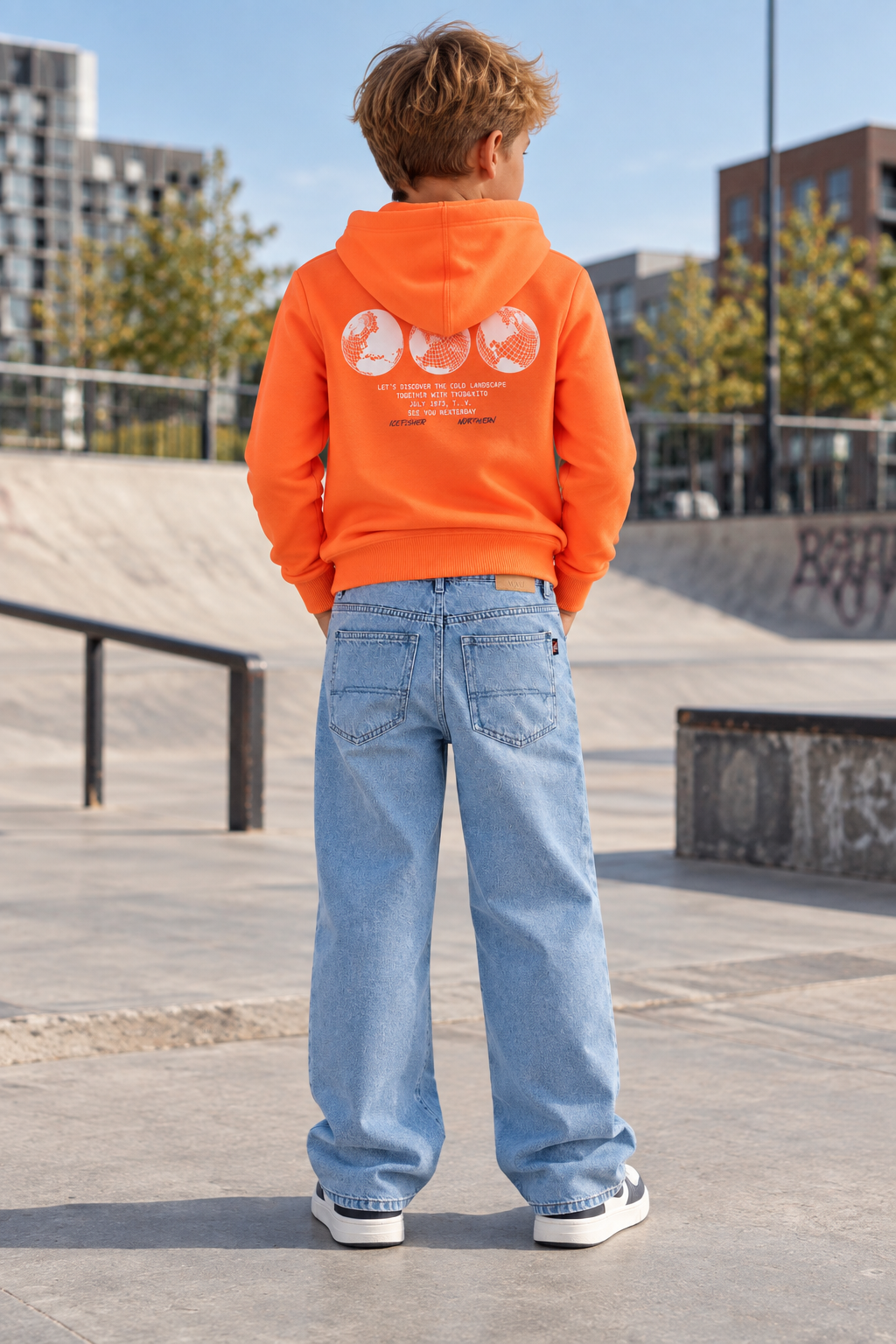 Tygo & Vito - Sweat à capuche Orange Clownfish HANK