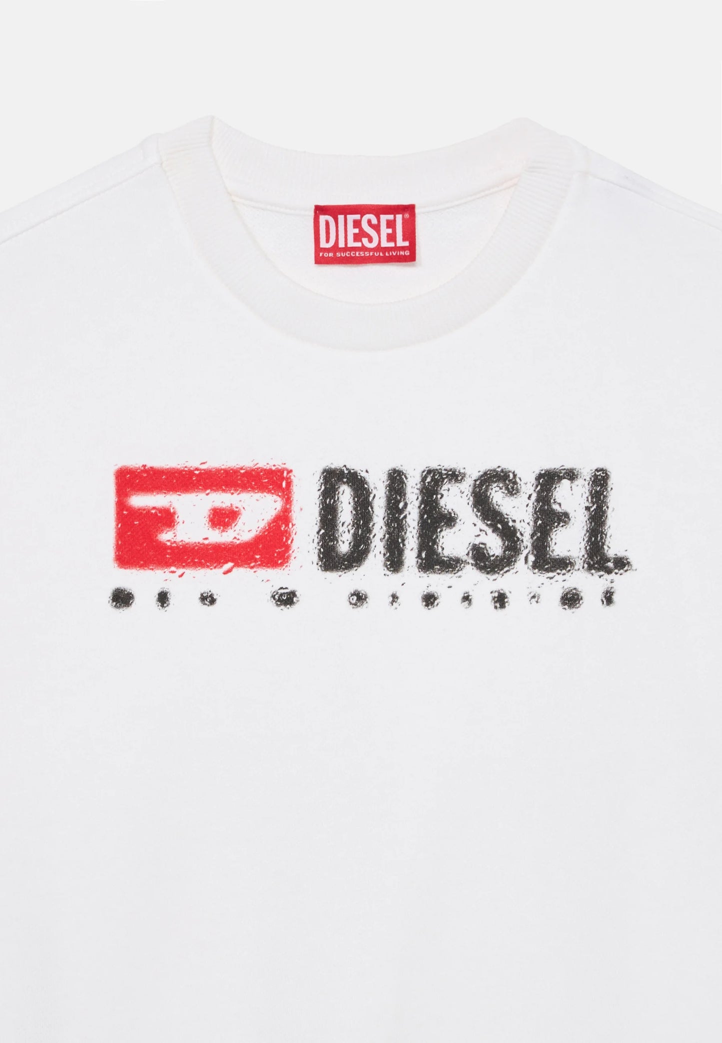 Diesel - Sweat blanc SDROPS OVER