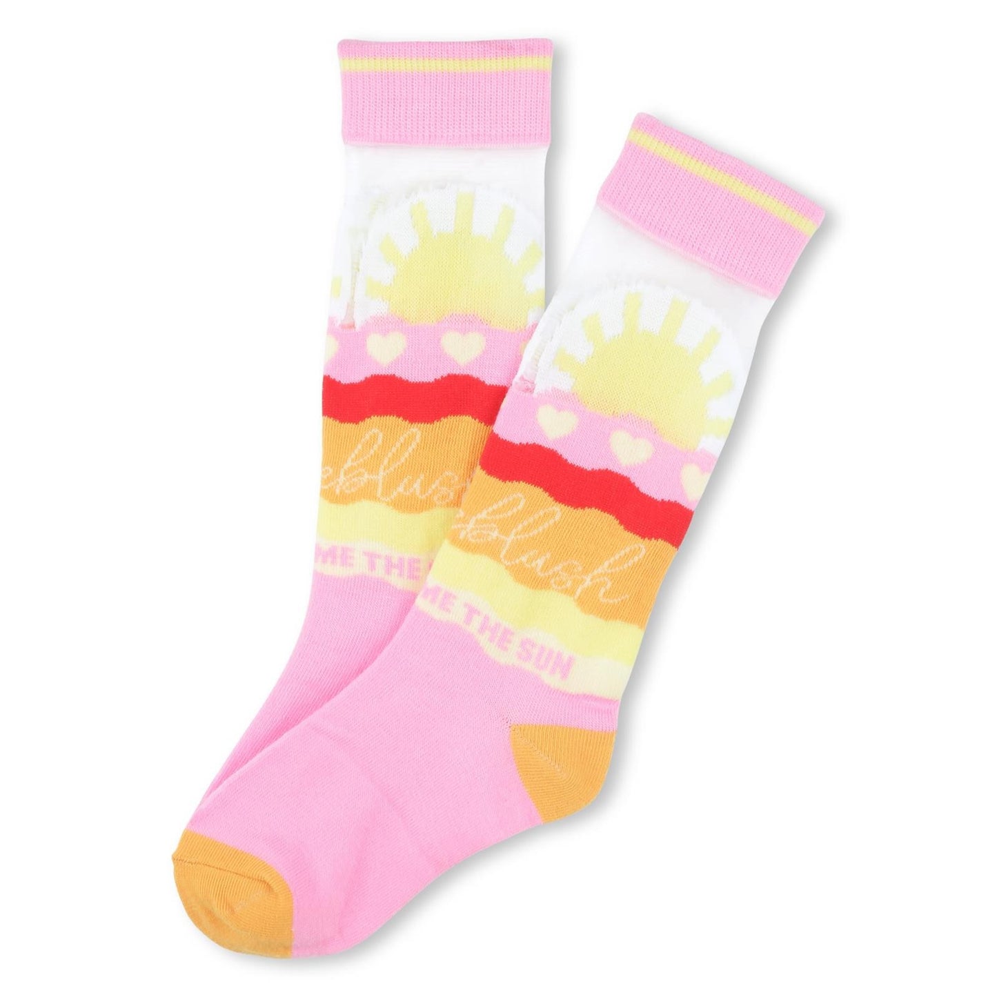 Billieblush - Chaussettes mi-hautes • Motif soleil