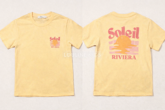 Mère & Fille : T-shirt jaune Riviera