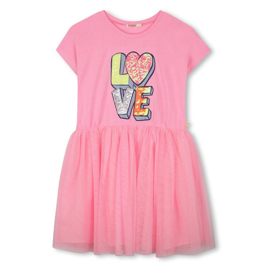 Billieblush - Liebe rosa Kleid mit Tüll darunter