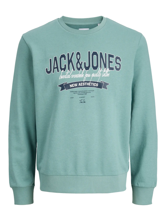 Jack&Jones - Sweat JJELOGO Mineral Blue