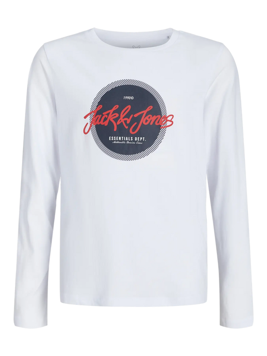 Jack&Jones - T-shirt longue manche blanc JJURBAN