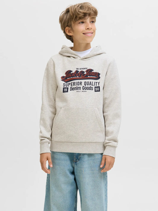 Jack & Jones - White Melange Jjelogo Holdie