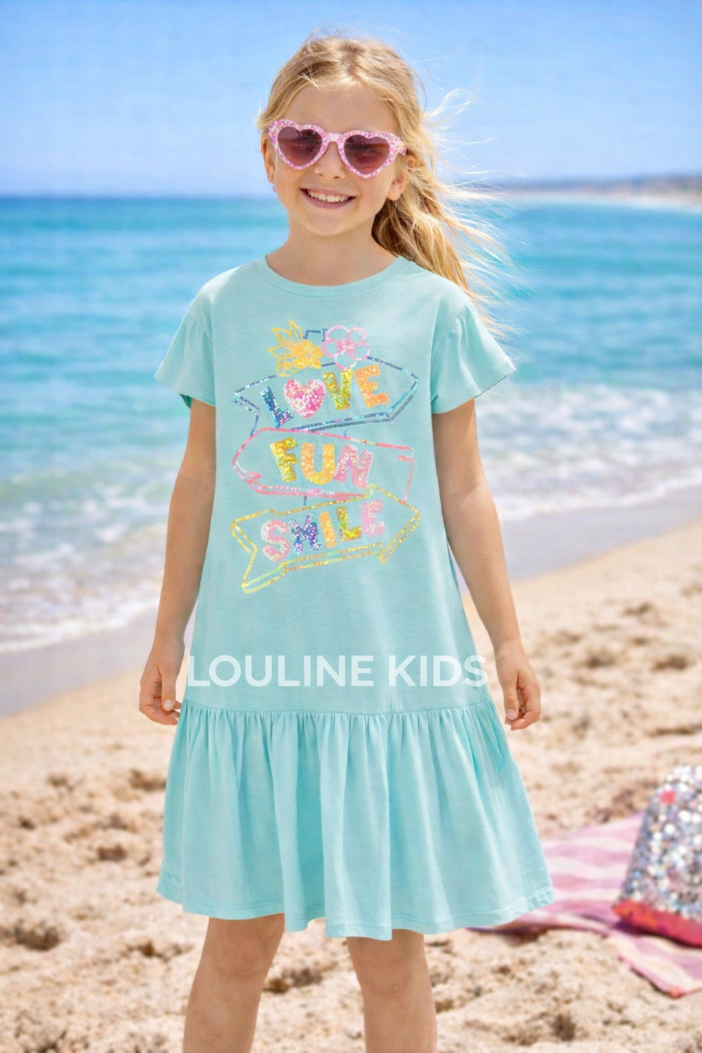 Billieblush - Robe lagon & bas volanté