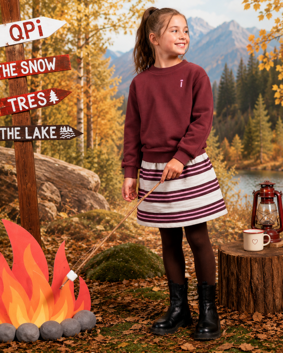 QPI - Sweat bordeaux backprint Fenna