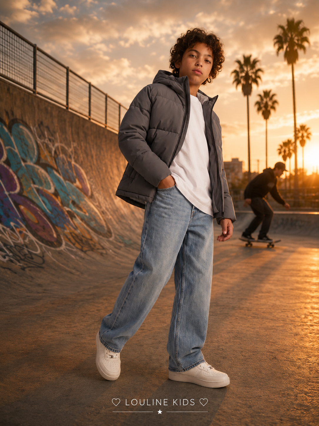 Jack&Jones - Manteau à capuche asphalt JJGALAXY
