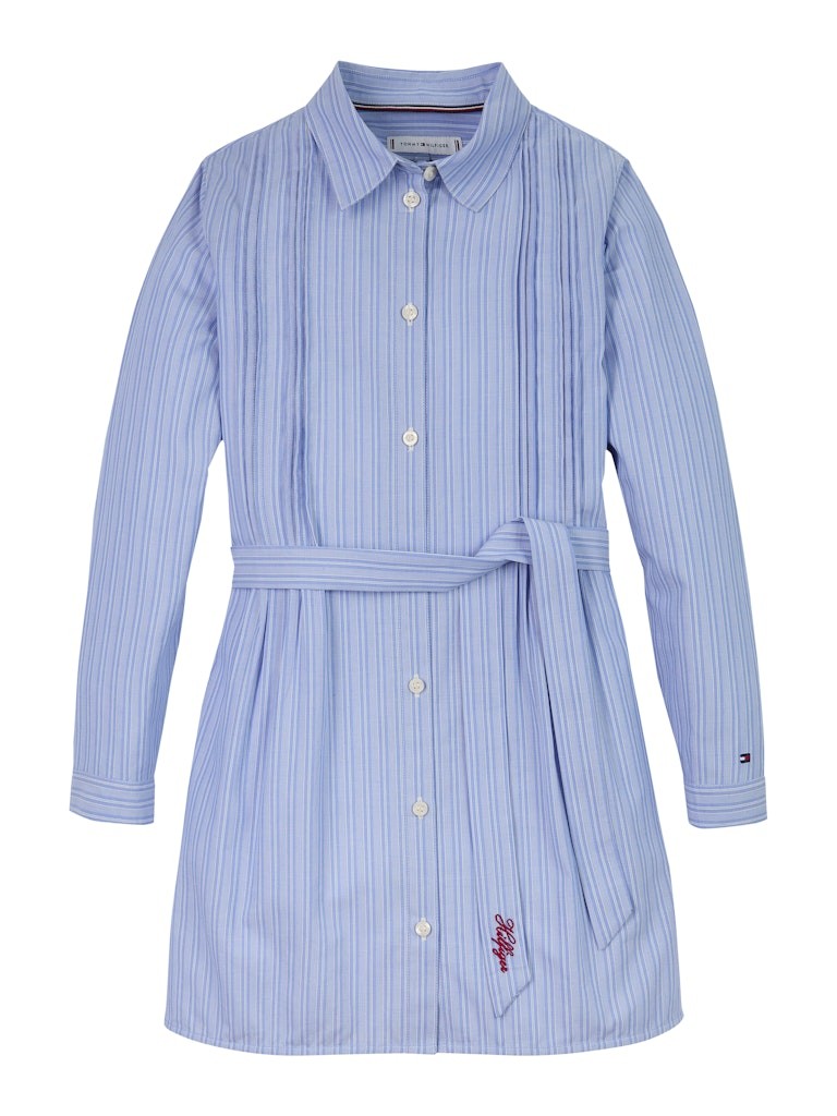Tommy Hilfiger - Robe chemise White Base Blue Spell Stripe