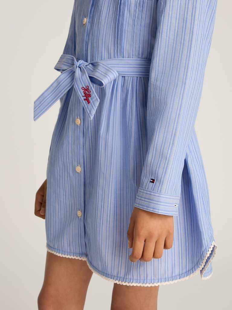 Tommy Hilfiger - Robe chemise White Base Blue Spell Stripe