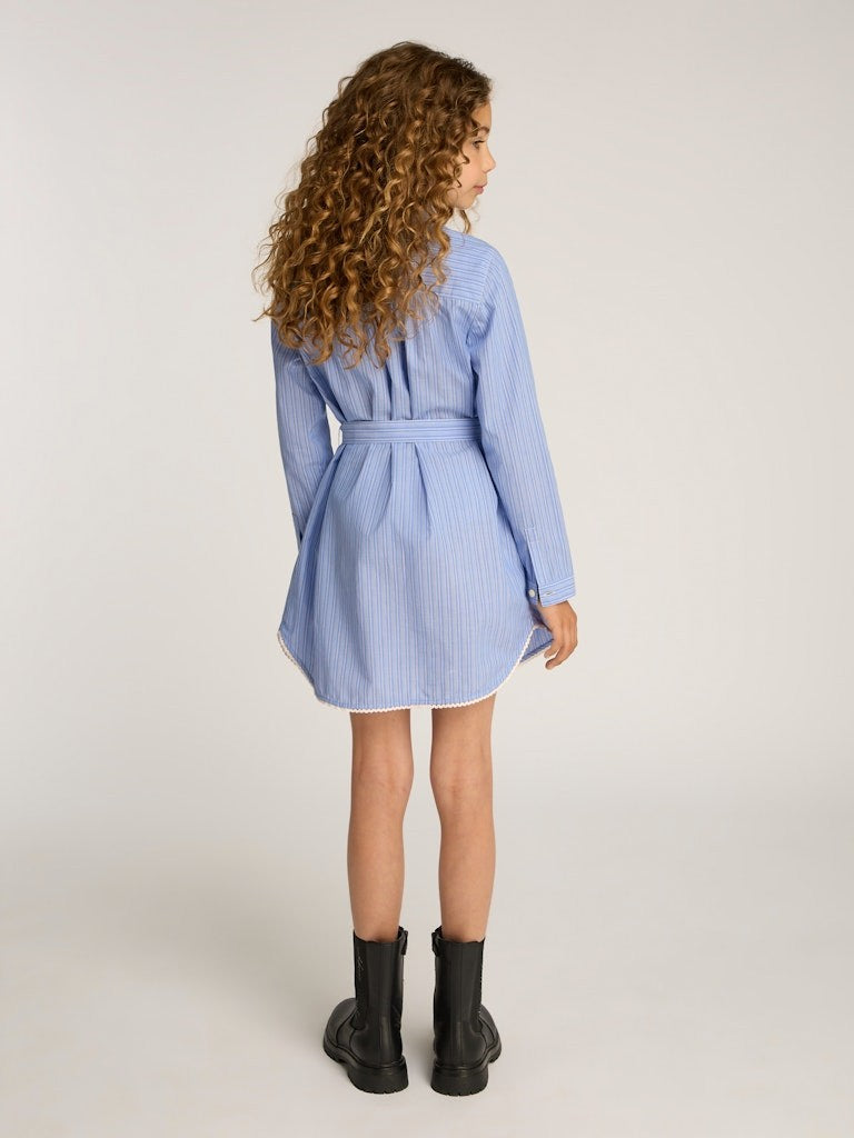 Tommy Hilfiger - Robe chemise White Base Blue Spell Stripe