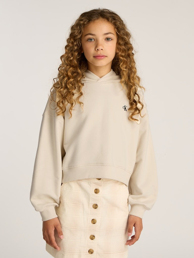 Calvin Klein - Sweat à capuche Turtledove Backprint