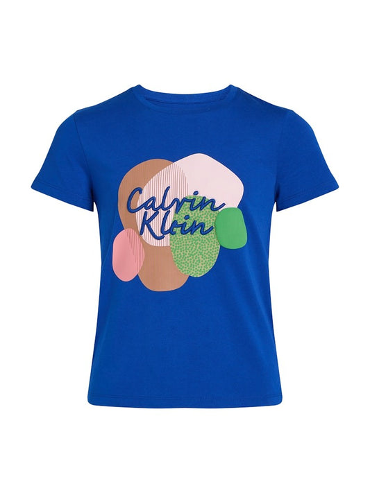 Calvin Klein - Multi Ultra Blue Color Graphic T -shirt