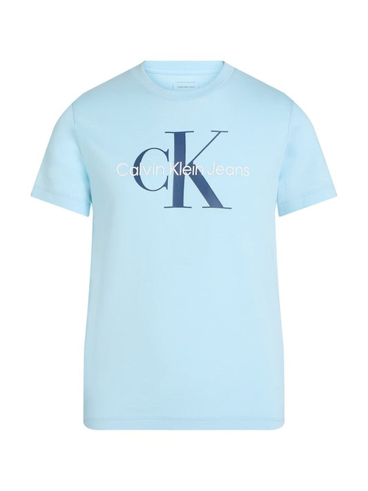Calvin Klein - Mixed T -shirt Monogram Ozone Blue