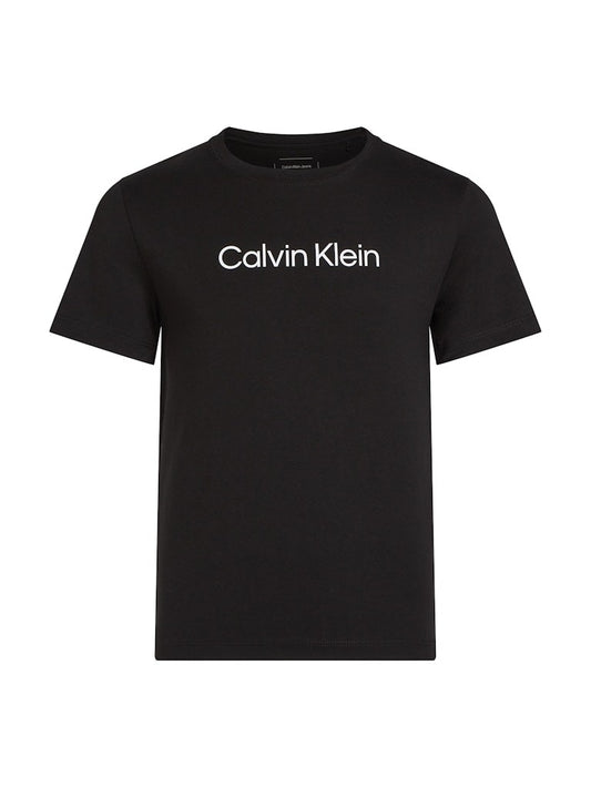 Calvin Klein - Black Mixed T -shirt White Logo