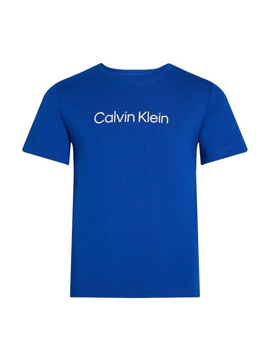 Calvin Klein - Ultra Blue Logo Mixed T -shirt White