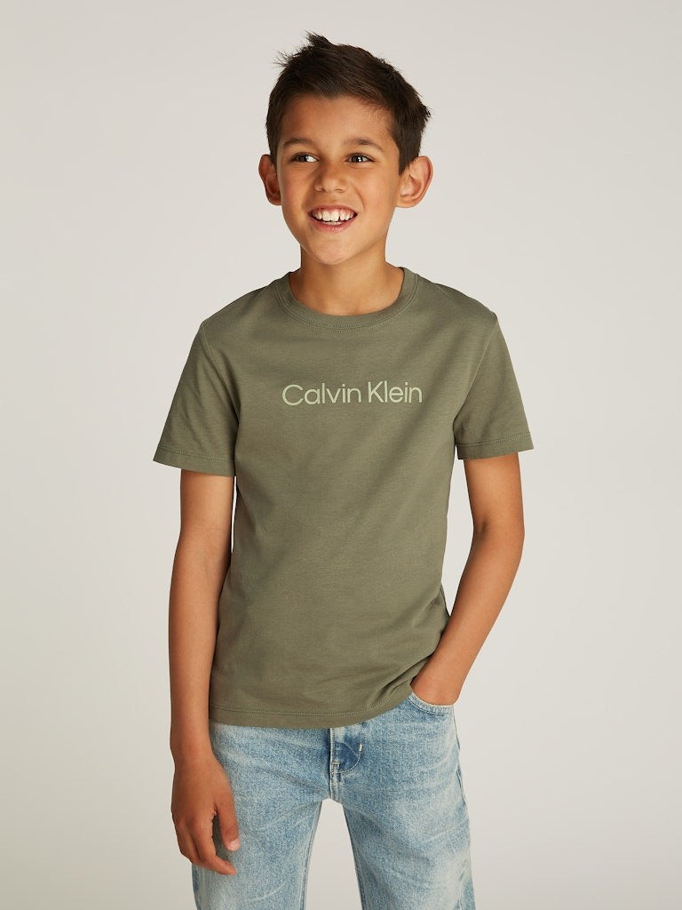 Calvin Klein - gemischtes T -Shirt Dusty Olive Logo